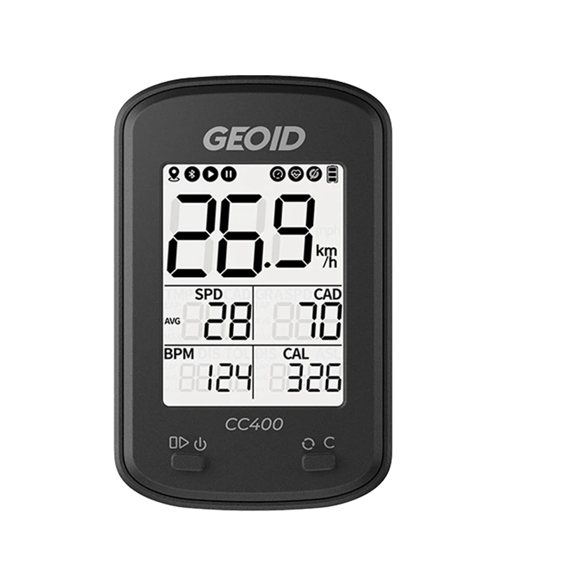 

GEOID CC400 GPS Bike Computer Cycling ANT Bluetooth Bicycle Speedometer Wireless MTB Cycle Odometer Cadence Sensor IGP