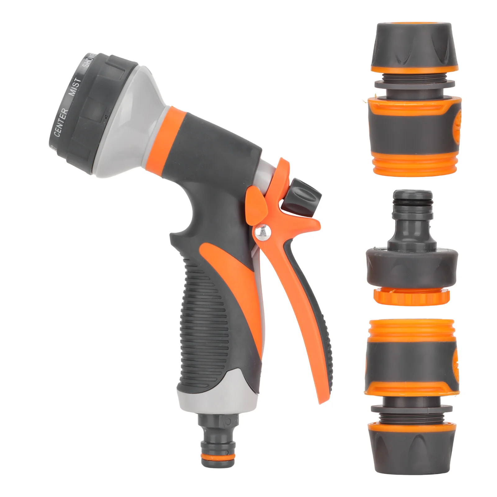 Насадка для садового шланга Регулируемая Эргономичная насадка водяного без