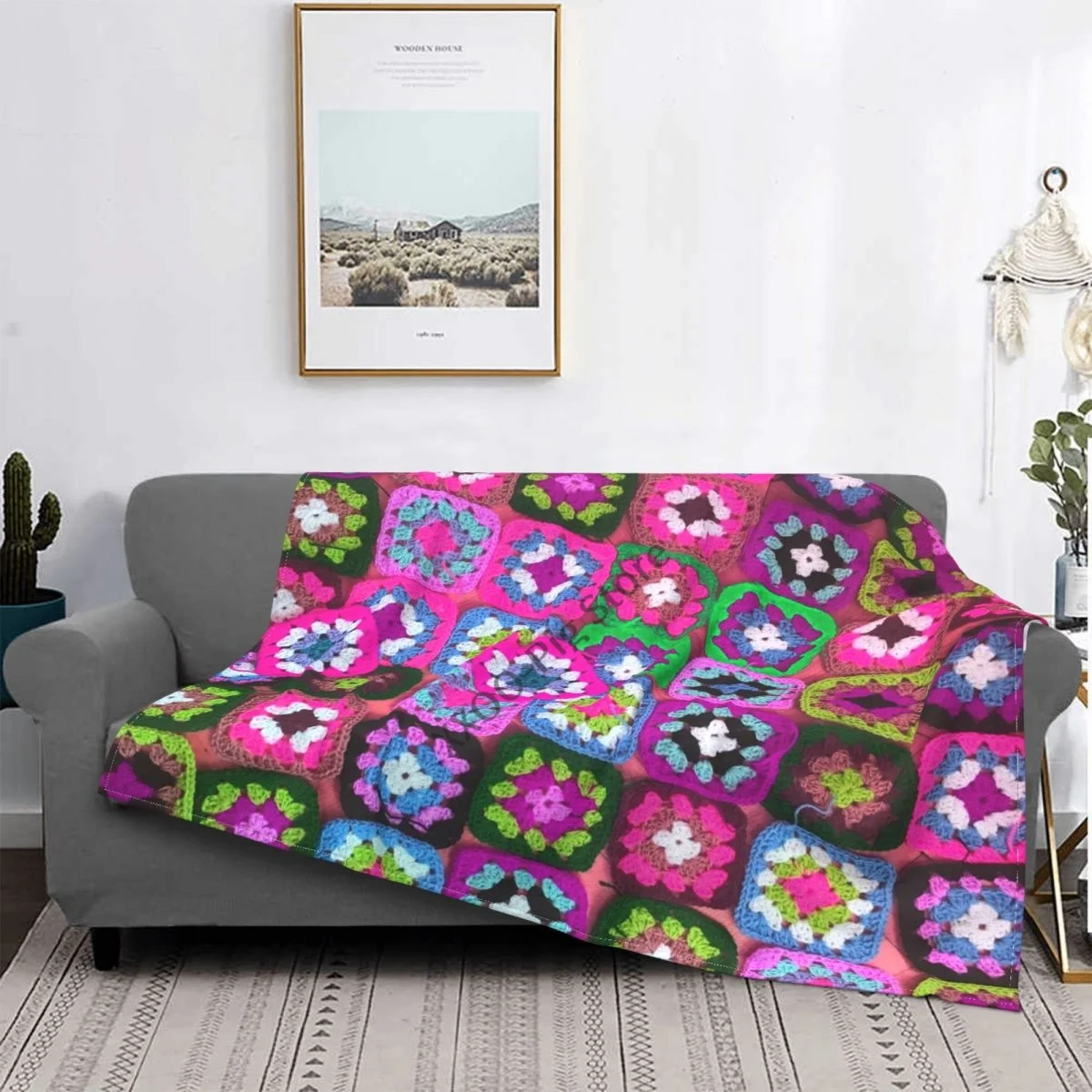 

Blanket Granny Square Vintage Blanket Bedspread Bed Plaid Sofa Bed Bed Blanket Summer Blanket Blanket For Newborns