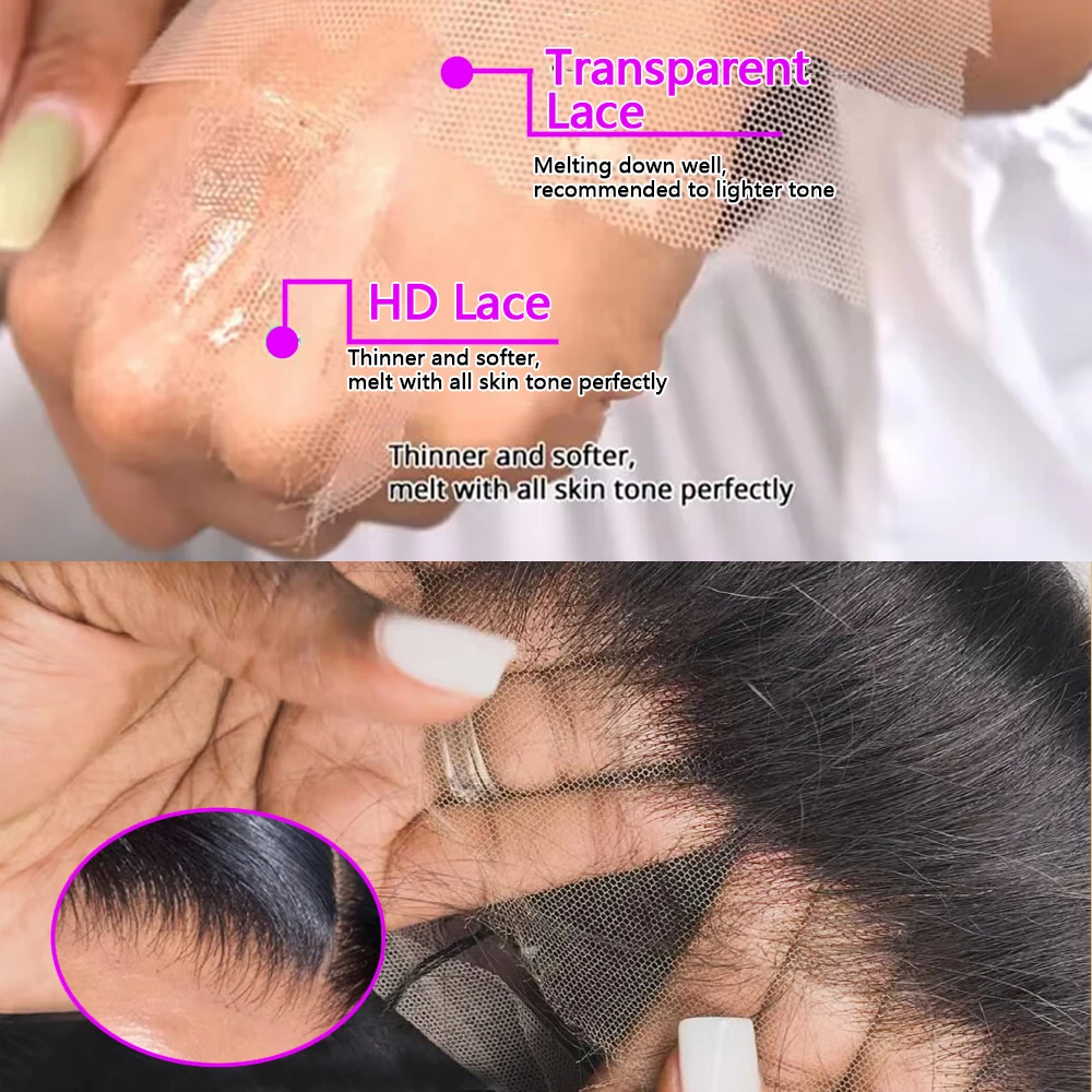 Парик женский из натуральных волос 13x4 13x6 34/36 дюймов