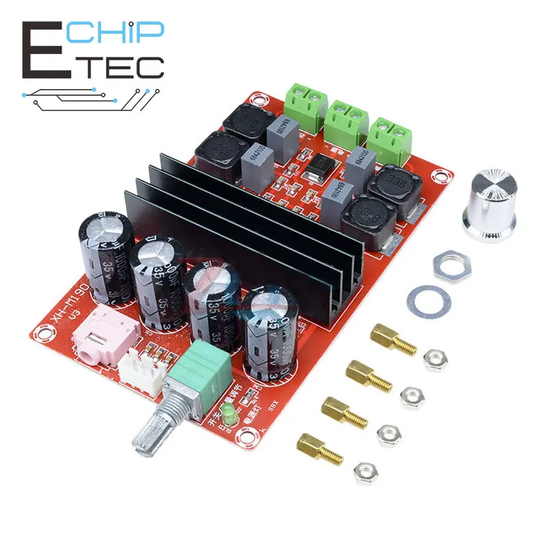 

Freeshipping12-24V XH-M190 TDA3116D2 High power digital power amplifier board TPA3116 dual channel 2x100W audio amplifier module