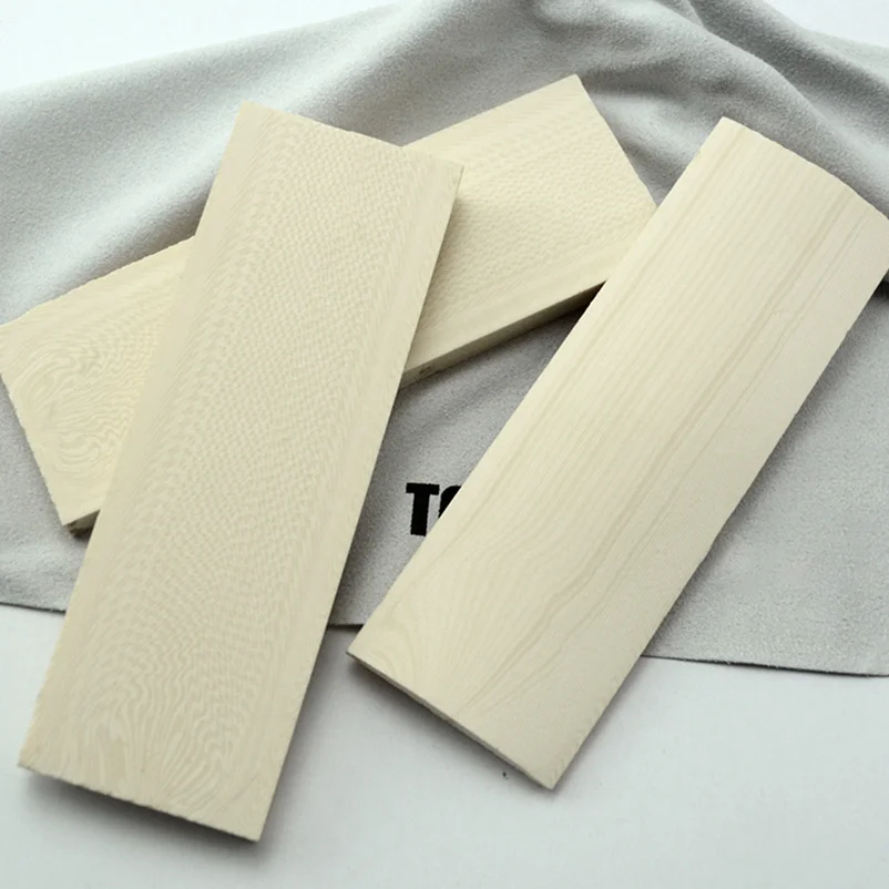1pc Synthetic Ivory Resin Material Knife Handle Grip Patches Materials EDC Tools Scales DIY Make Carving Boards Plate 120X40X8MM