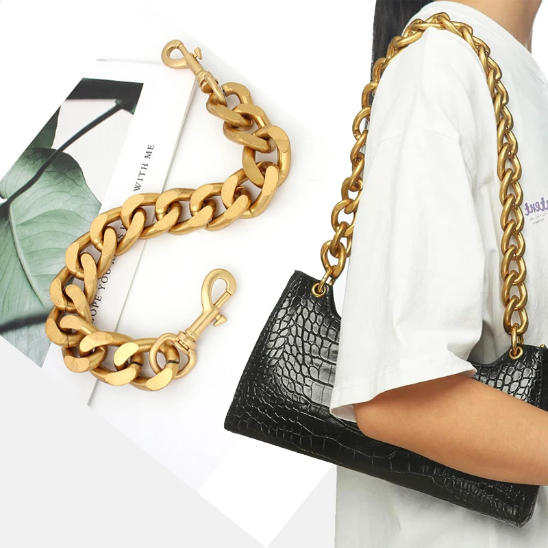 16mm Wide Bag Strap Diy 40cm-140cm Gold, Silver, Gun Black Replacement  Metal Chain Handles Shoulder Straps For Handbags, Bags - Bag Parts &  Accessories - AliExpress