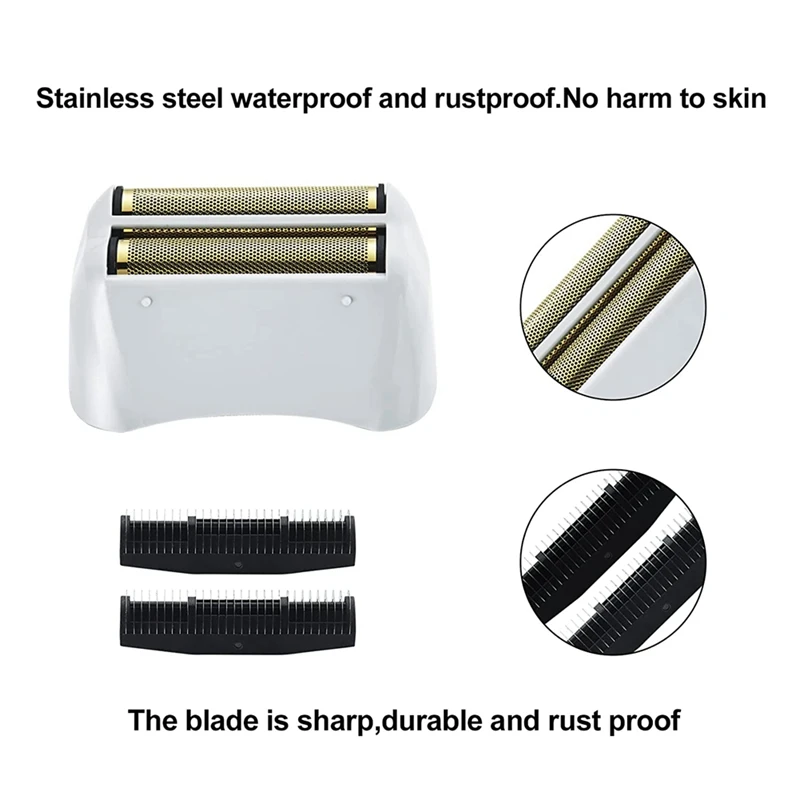 

2 Pack Pro Shaver Replacement Foil And Cutters For Andis 17150(TS-1) Shaver Profoil Lithium Replacement