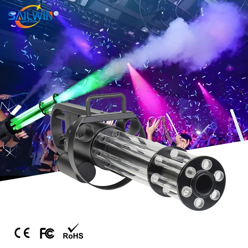 Sailwin Co2 Jet Machine Ручные реактивные пистолеты LED GATLING Gun Дымовая туманная машина для