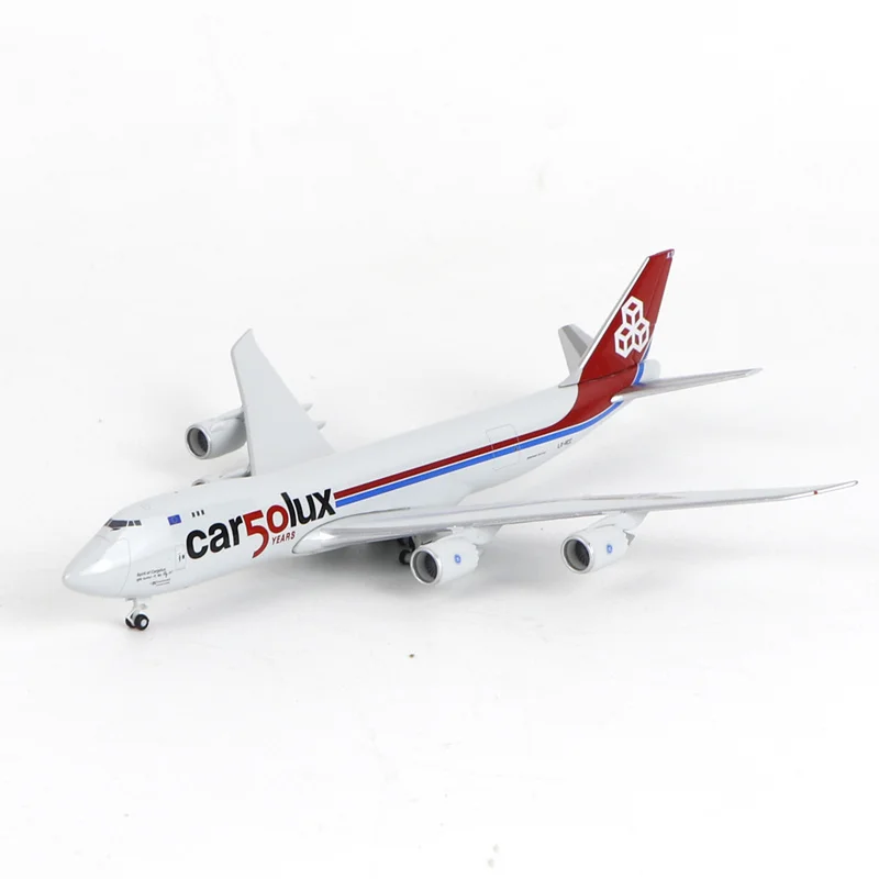 

HERPA 1/500 CARGOLUX Boeing 747-8F 50th Anniversary Edition Alloy Civil Aviation Passenger Aircraft Model Collection Ornament