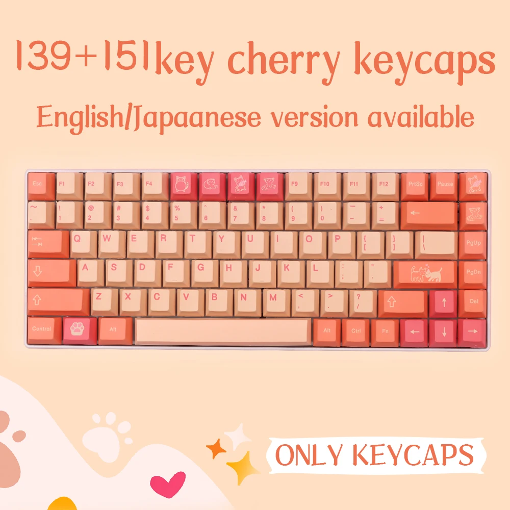 

GMK Orange Boi Keycaps Cherry Profile PBT Dye Sublimation151 Keys Mechanical Keyboard Keycap For MX Switch DIY