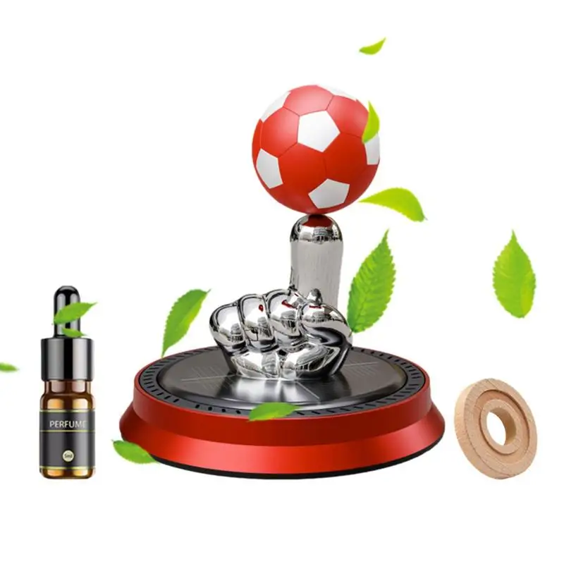 

Football Car Air Freshener Car Air Fragrance Rotating Solar Aromatherapy Essential Diffuser Scent Car Decor Interior Accessories