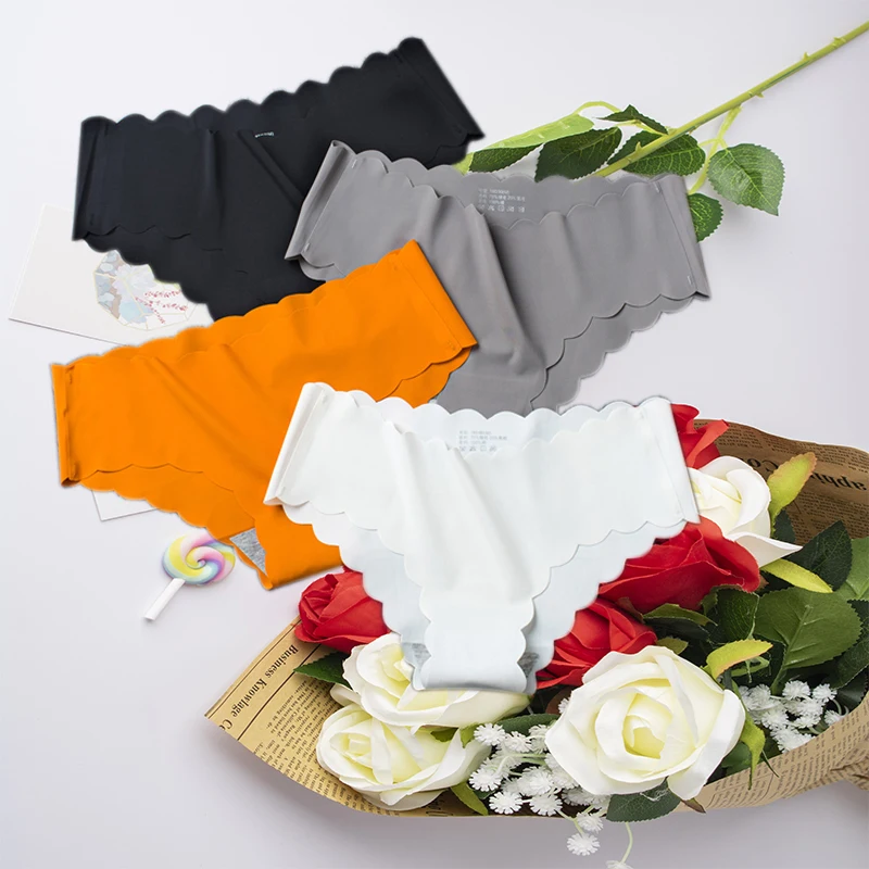 

Трусики женские кружевные, без швов, средней посадки