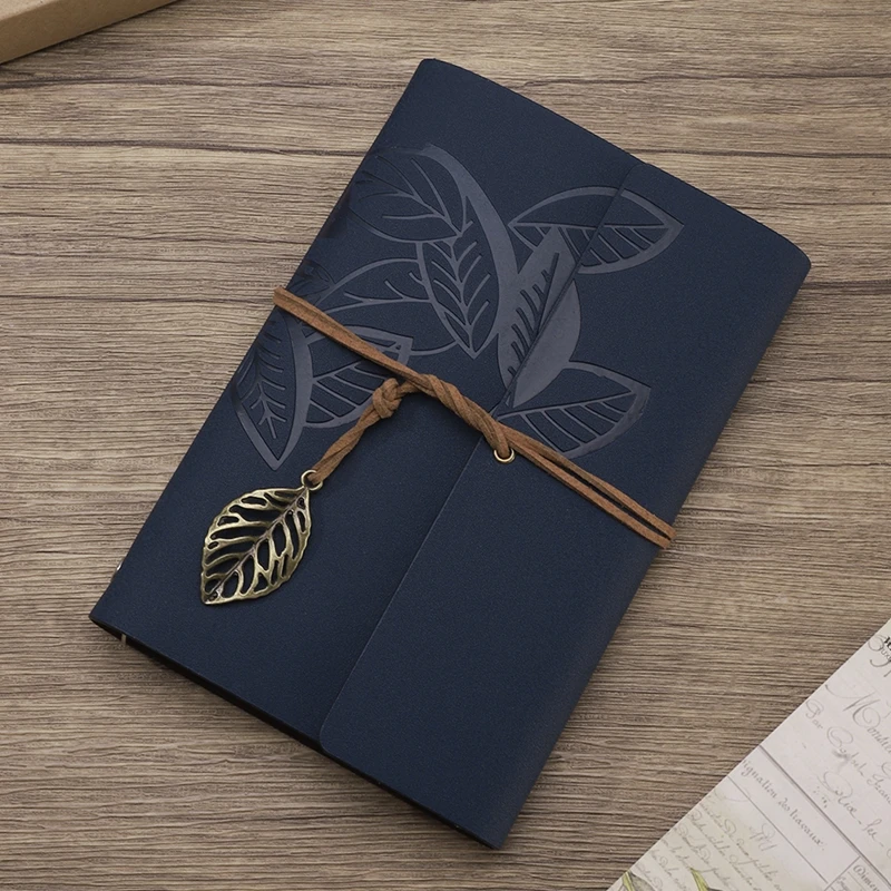 

A6 Retro PU Leather Loose-leaf Notebook Business Multifunction Journal Creative Bandage Cute Office Notebook Work Handbook