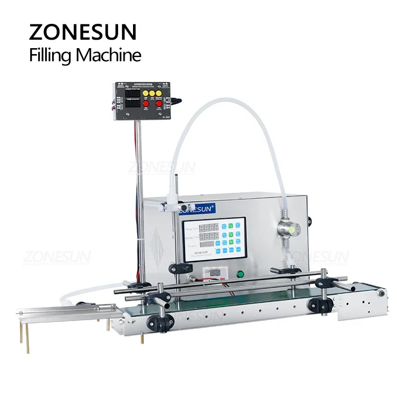 ZONESUN Автоматическая бутылка для воды сока магнитный насос наполнитель машина