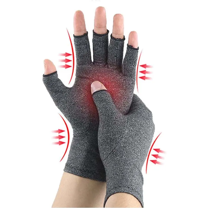

1Pair Compression Arthritis Gloves Joint Pain Relief Hand Brace Elastic Men Women Therapy Wristband Sports Cycling Hiking Gloves