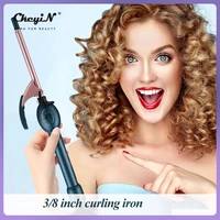 ckeyin 9mm professional hair curler thin curling wand curling tong small ceramic barrel adjustable temperature hair curling iron
