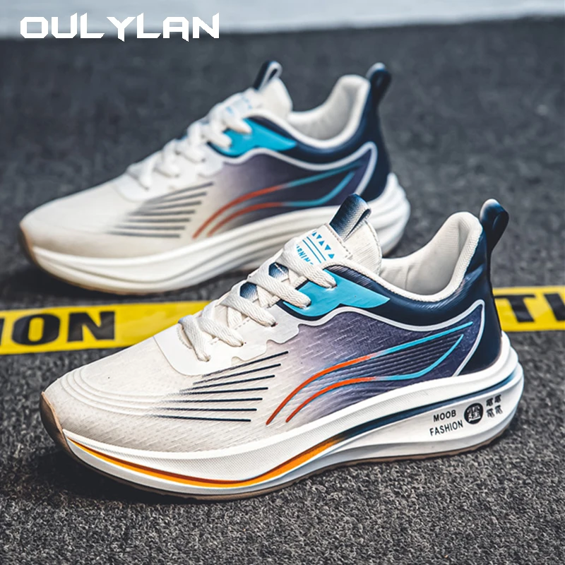 Мужские кроссовки летние сетчатые дышащие вязаные разноцветные повседневные