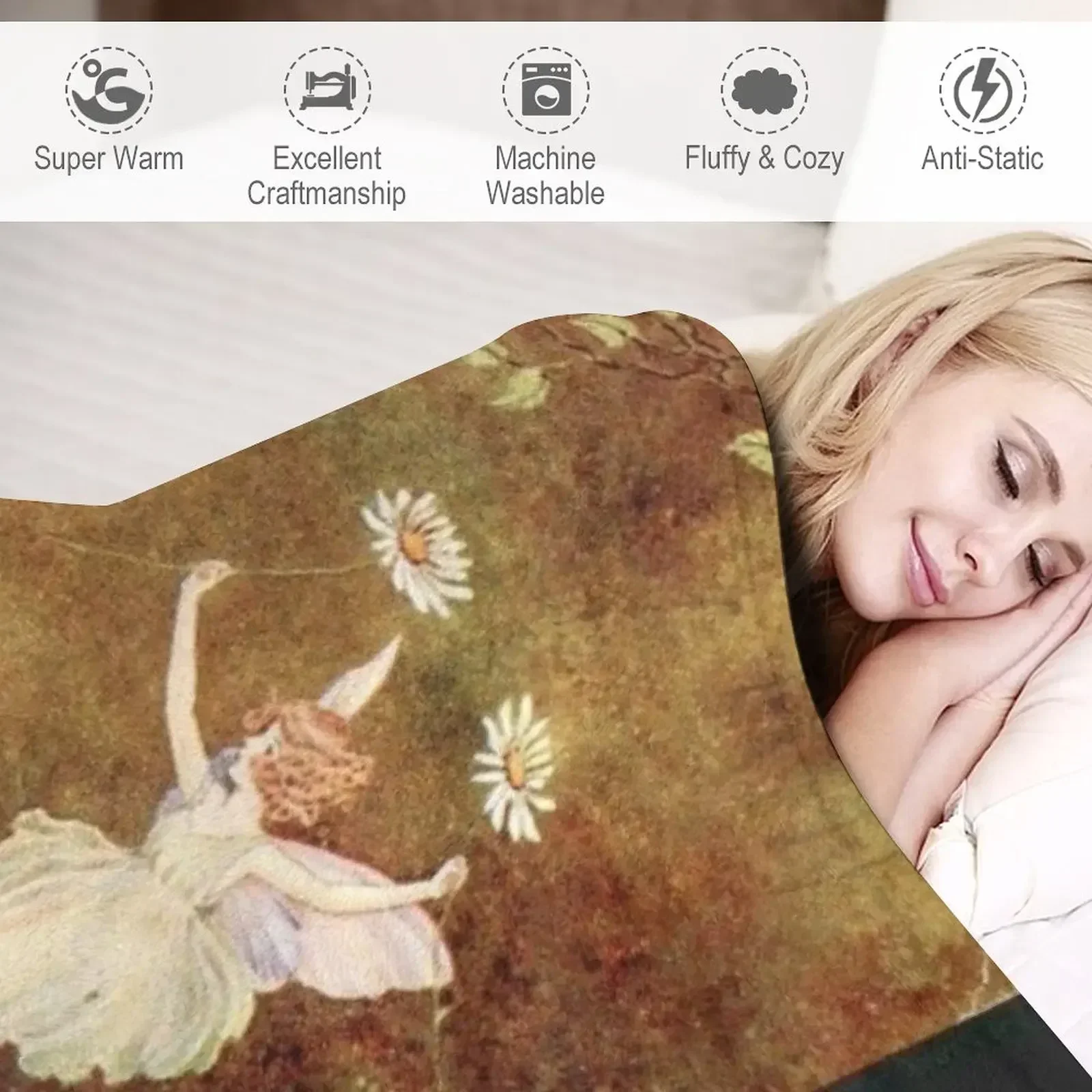 Новинка It Was Very Difficult at First от Ida Rentoul Outhwaite Плед теплое для зимы Детские термобелья