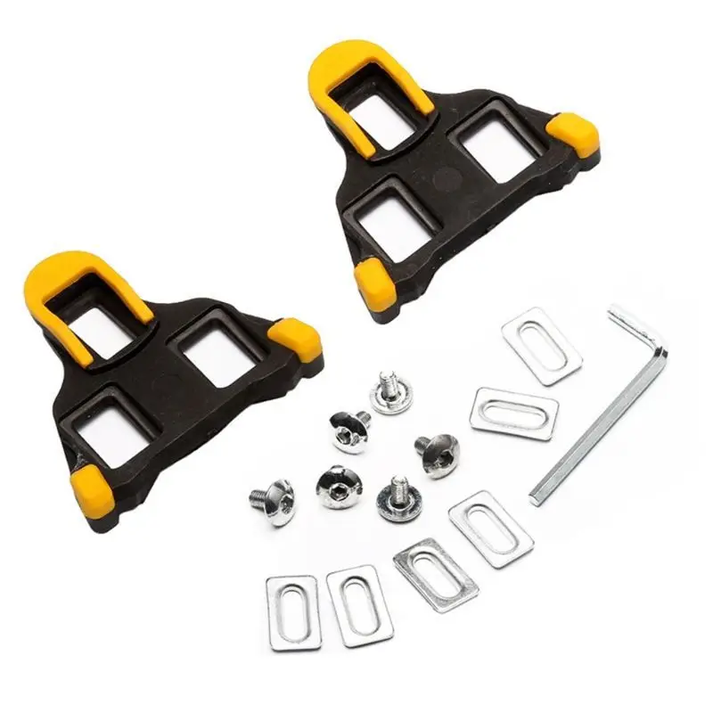 Дорожные велосипедные педали Road Bike Pedal Cleat SPD SL Plate Clip Self-locking Float Cleats Аксессуары для велотуфлей