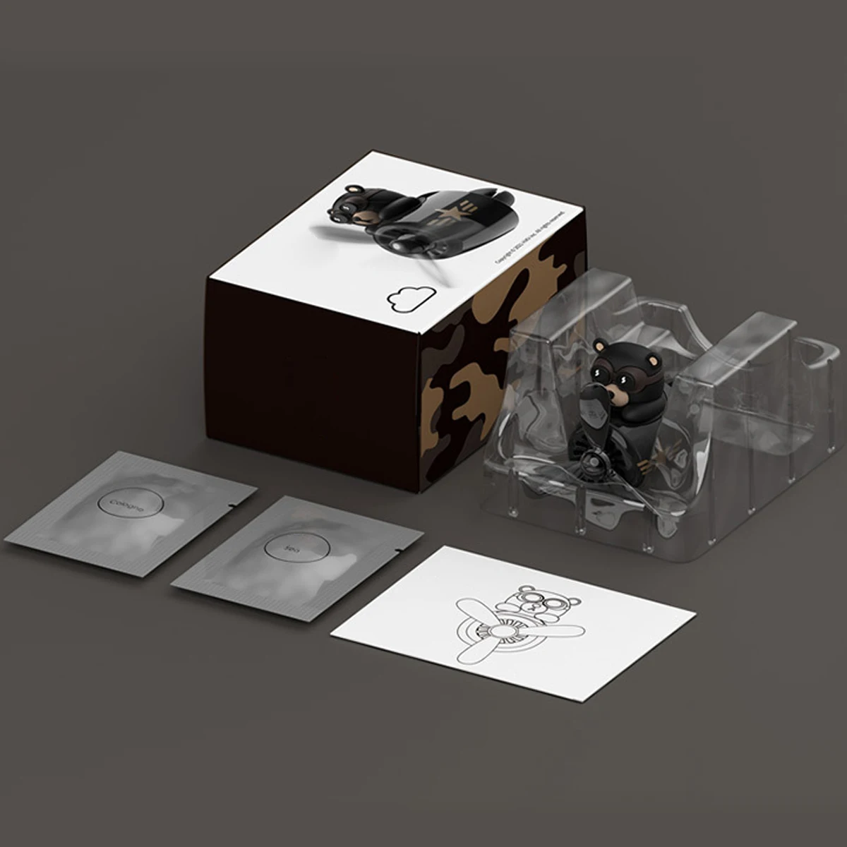 

Новинка 2022, автомобильный освежитель воздуха, Ароматический диффузор с милым медведем для вентиляционных отверстий, многоразовый ароматиз...