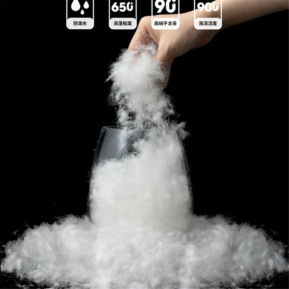 Мужской пуховик с капюшоном черный водонепроницаемый на белом утином пуху