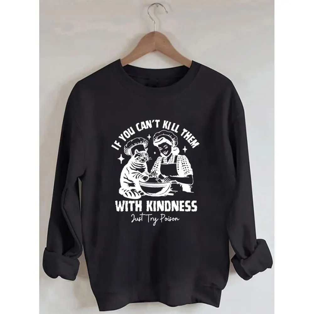 Свитшот с длинным рукавом и принтом Будьте добры