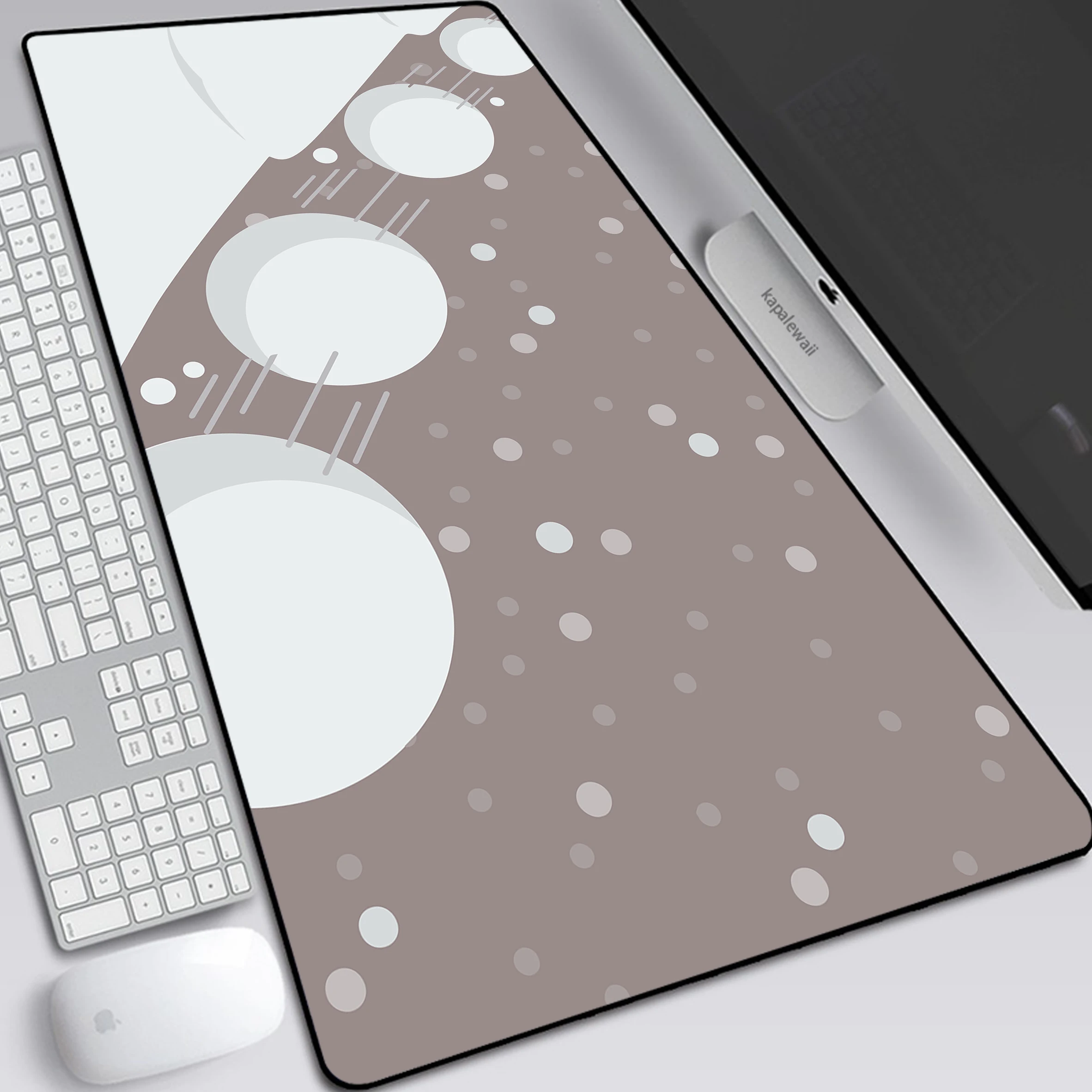 

XXL Mouse Pad Large Overlock Edge Mat Rubber Speed PC Computer Gaming Mousepad Waterproof Desk Keyboard Mat Snowball Deskmat