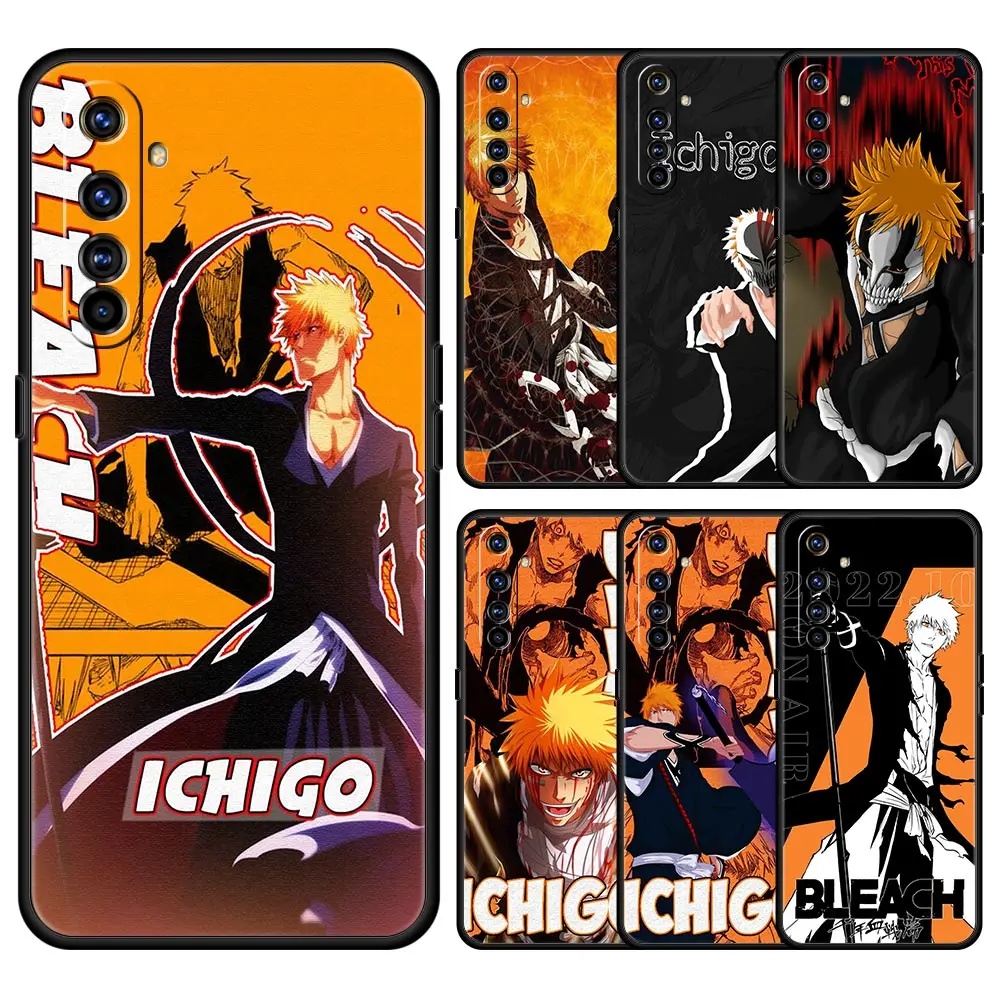 

Kurosaki Ichigo отбеливатель для Realme 9 чехол мягкий чехол для Realme 9 8 7 6 GT2 Pro Plus чехол для телефона s 5G 8i 9i C3 C21 C11 C25 чехол