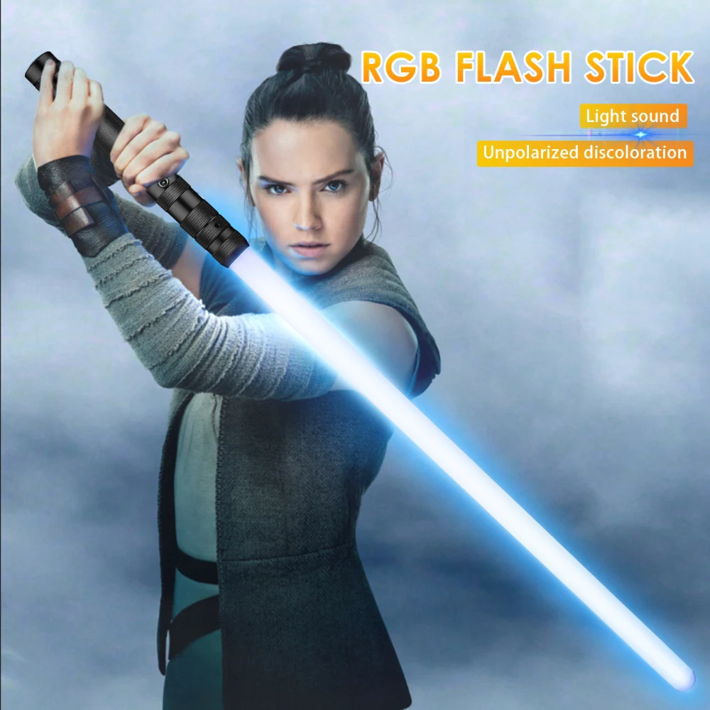 

RGB-световой меч Jugacool, 7 цветов, Hilt Soundfront FX, дуэль, Lightsword, USB-зарядка, ручка для детей, подарок на день рождения, светодиодный