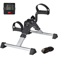 mini exercise bike arm and leg exerciser with lcd monitor adjustable resistance fold pedal exerciser for arms and legs