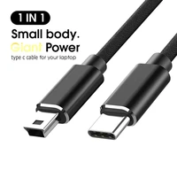 usb type c to mini usb fast charging cable usb charger data transfer cable for laptop computer synchronization data transmission