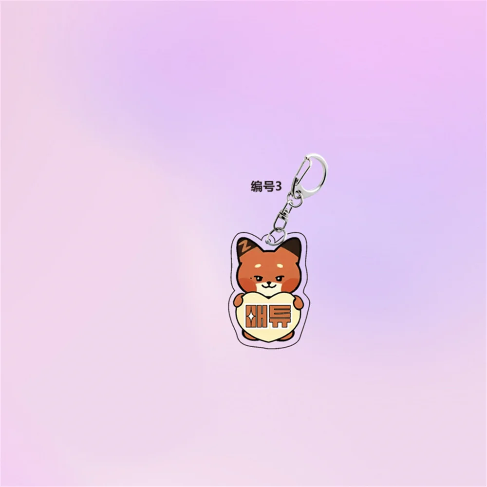 9 шт./компл. Kpop ZB1 брелок мультфильм милый акриловый кулон с принтом INS корейский