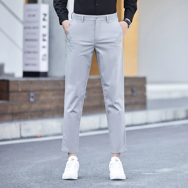 

Nine casual pants men's new small trousers in spring and summer Korean version of slim little feet long trousers men's trousers