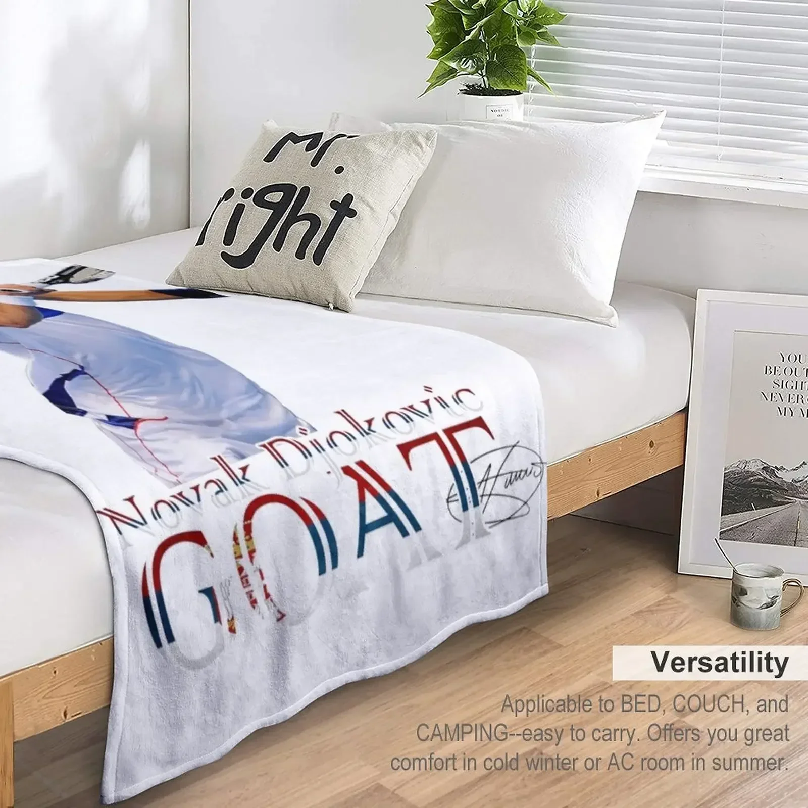 Одеяло Novak GOAT Идеи подарков на День святого Валентина Роскошные одеяла из