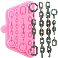 chains silicone molds diy cake border fondant cake decorating tools cupcake topper candy clay chocolate moulds