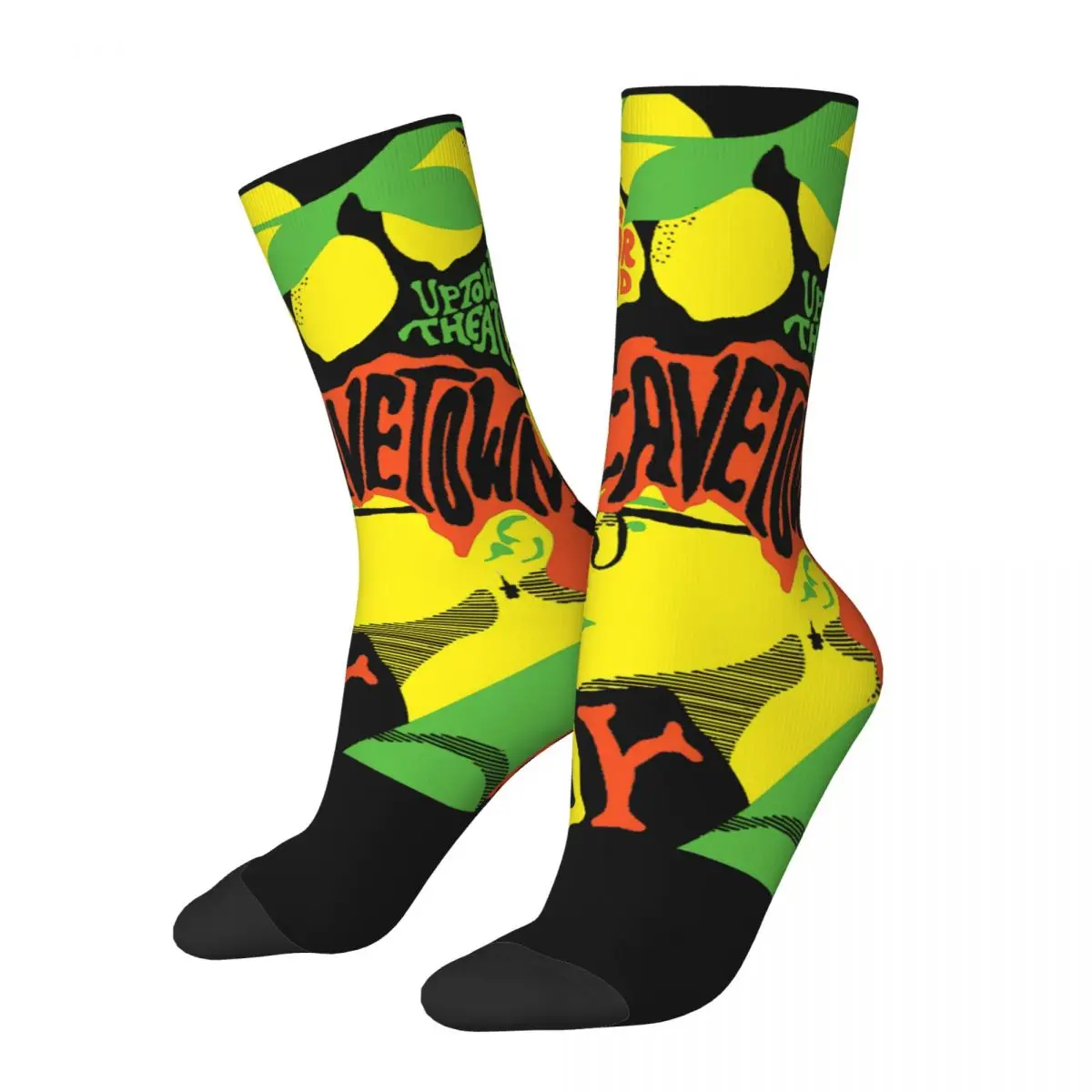 

Happy Men's compression Socks Classic Retro Harajuku Cavetown Lemon Boy England Singer Musician Hip Hop Novelty Crew Sock