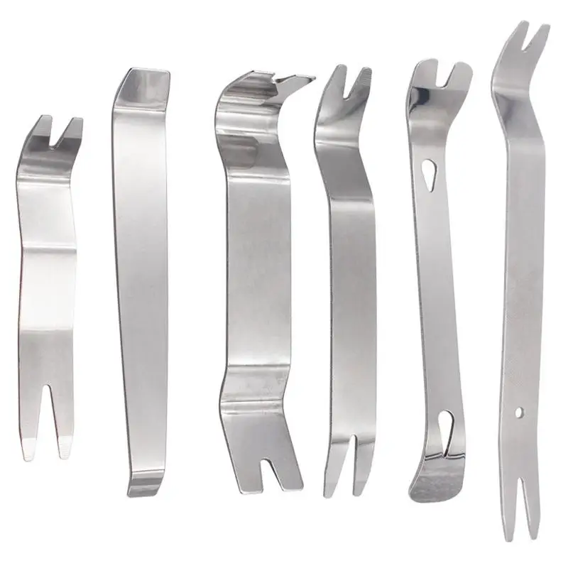 

Car Trim Disassembly Tool Stainless Steel Audio Disassembly Door Clip Remover Interior Repairing Tool Auto Clip Pliers Fastener
