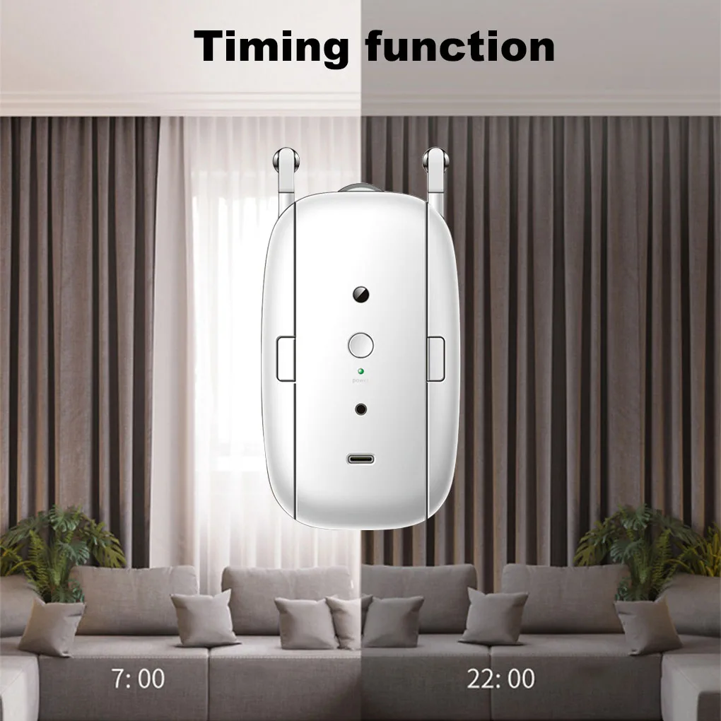 

Curtain Motor Tuya T-rail APP Electric Temperature Light Sensor Blind Robot Timer BT Curtains Opener Closer Home