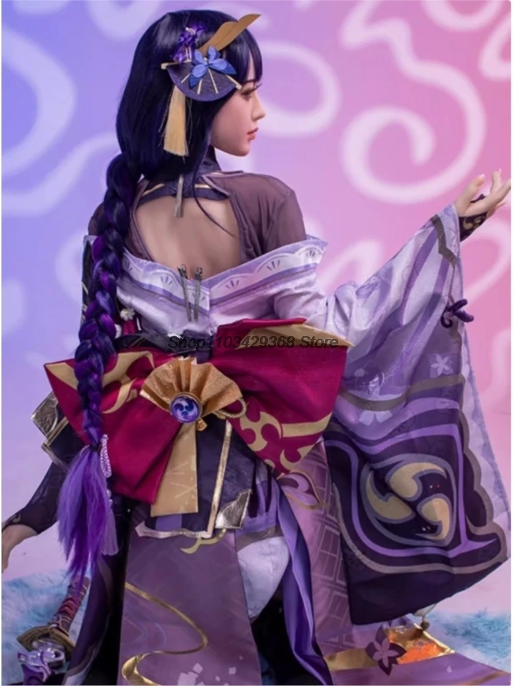 Костюм для косплея аниме Аниме Райден шогун из жаккардовой ткани