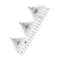 sewing knitting ruler hexagon and triangle knitting ruler acrylic quilting ruler and template sewing ruler suitable for clothing