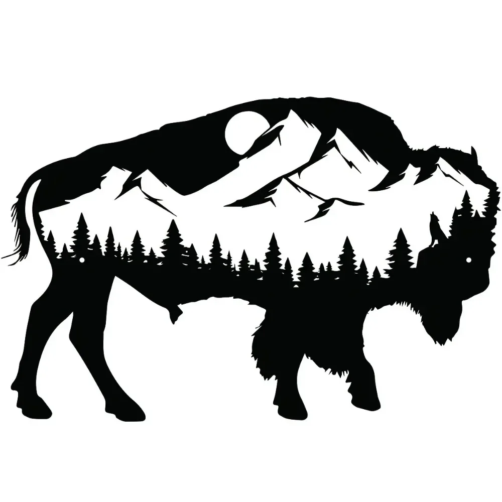 Металлический Настенный декоративный знак дикой коровы украшение для спальни