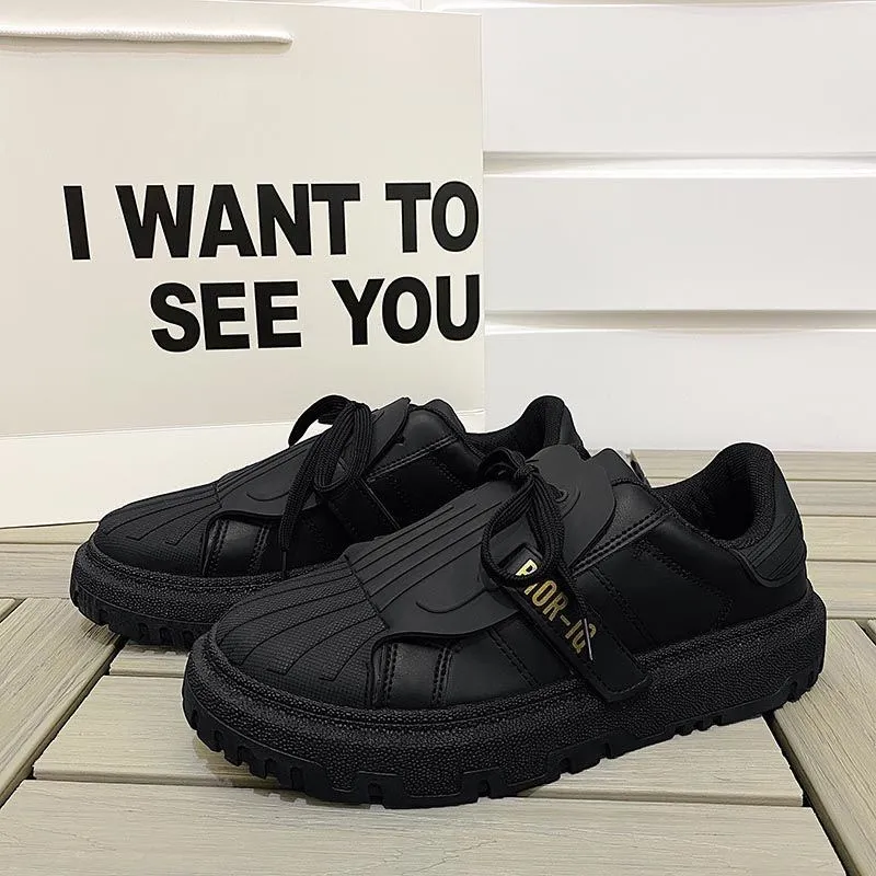 

Apanzu Women Casual Shoes New Women Shoes Fashion All-match White Sneakers Breathable Lace-Up Men Sneakers Large size 39-44
