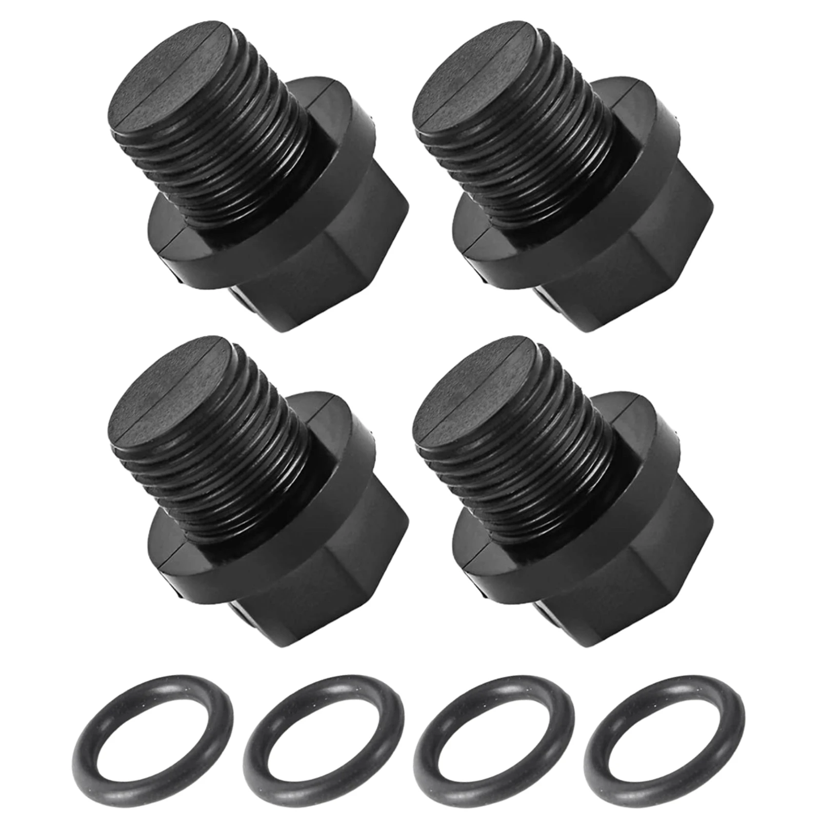 

4 Sets Pool Pump Pipe Plug Gasket O-Ring Replacements & Pipe Plug Compatible With Super Pumps SP2600X5 SP2605X7 SP2607X10 And