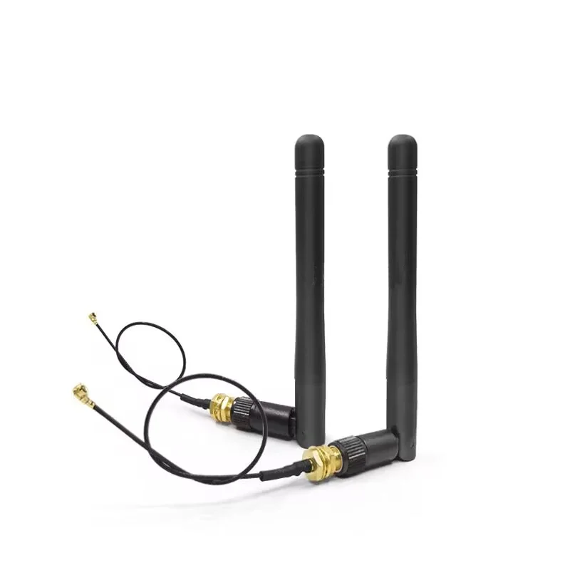 2 шт. 4 ГГц сложенная антенна Bluetooth ZigBee 3dBi с разъемом U.FL IPEX к SMA 15 см для модуля Wi-Fi