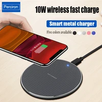 wireless fast charger ultra-thin metal pad 10W wireless fast charger for iPhone13por Huawei Android Samsung Note8 adapter