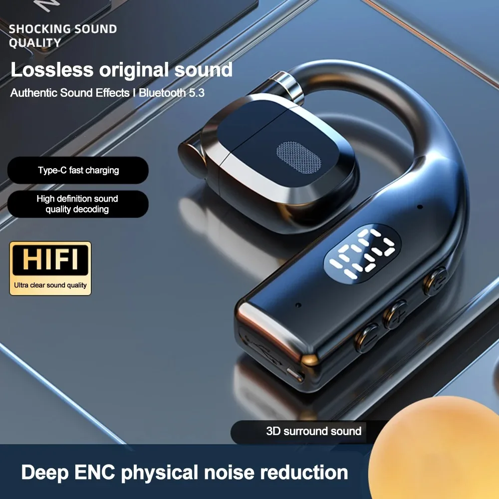 Беспроводные Bluetooth-наушники с костной проводимостью наушники микрофоном