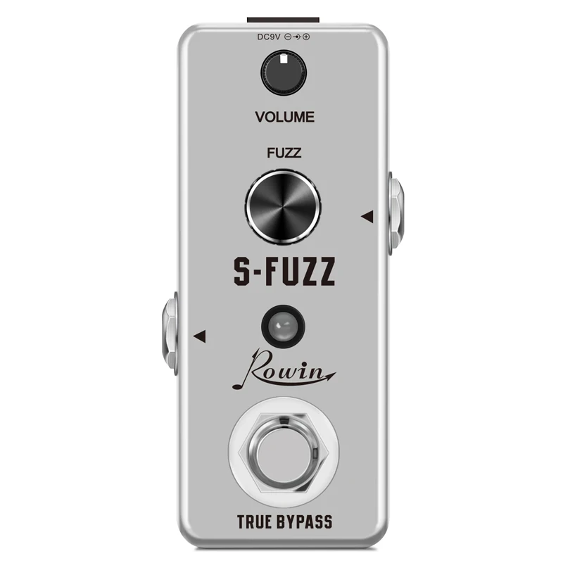 Педаль Rowin для гитары S-Fuzz Classic Smooth Vintage Fuzz Tone эффекты громкости эффектор