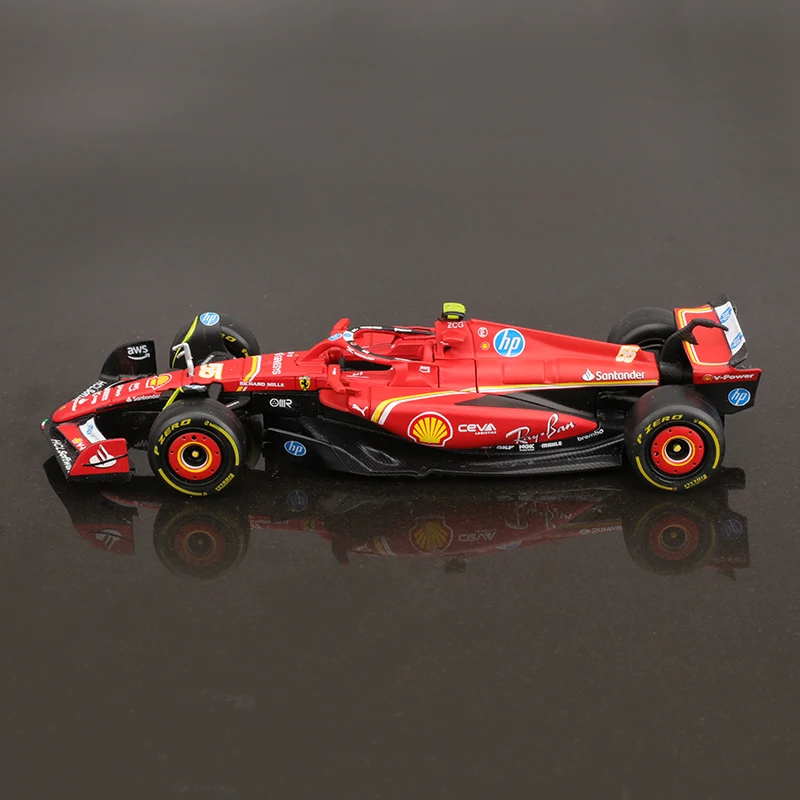 Фото Новинка в наличии Bburago 1:43 Ferrari Sf-23 Las Vegas версия из сплава, миниатюрная литая под давлением модель Monza Livery Ferrari Sf-23, автомобильные игрушки в подарок №5