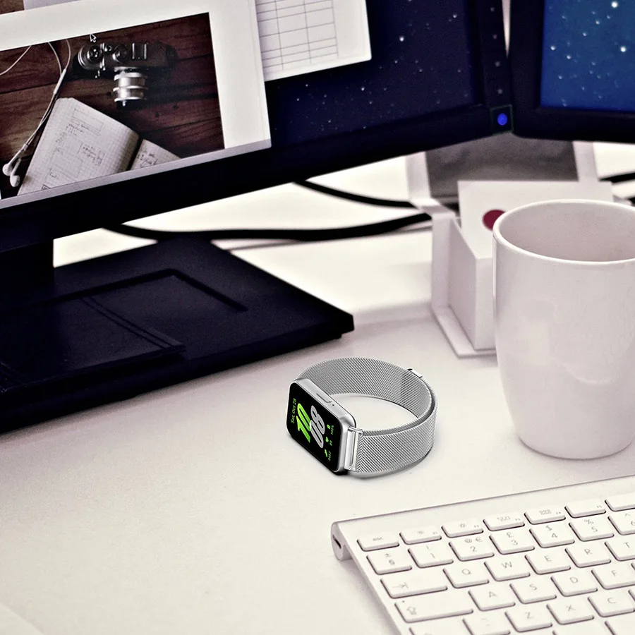 Ремешок для Samsung Galaxy Fit 3 Миланская петля браслет из нержавеющей стали аксессуары