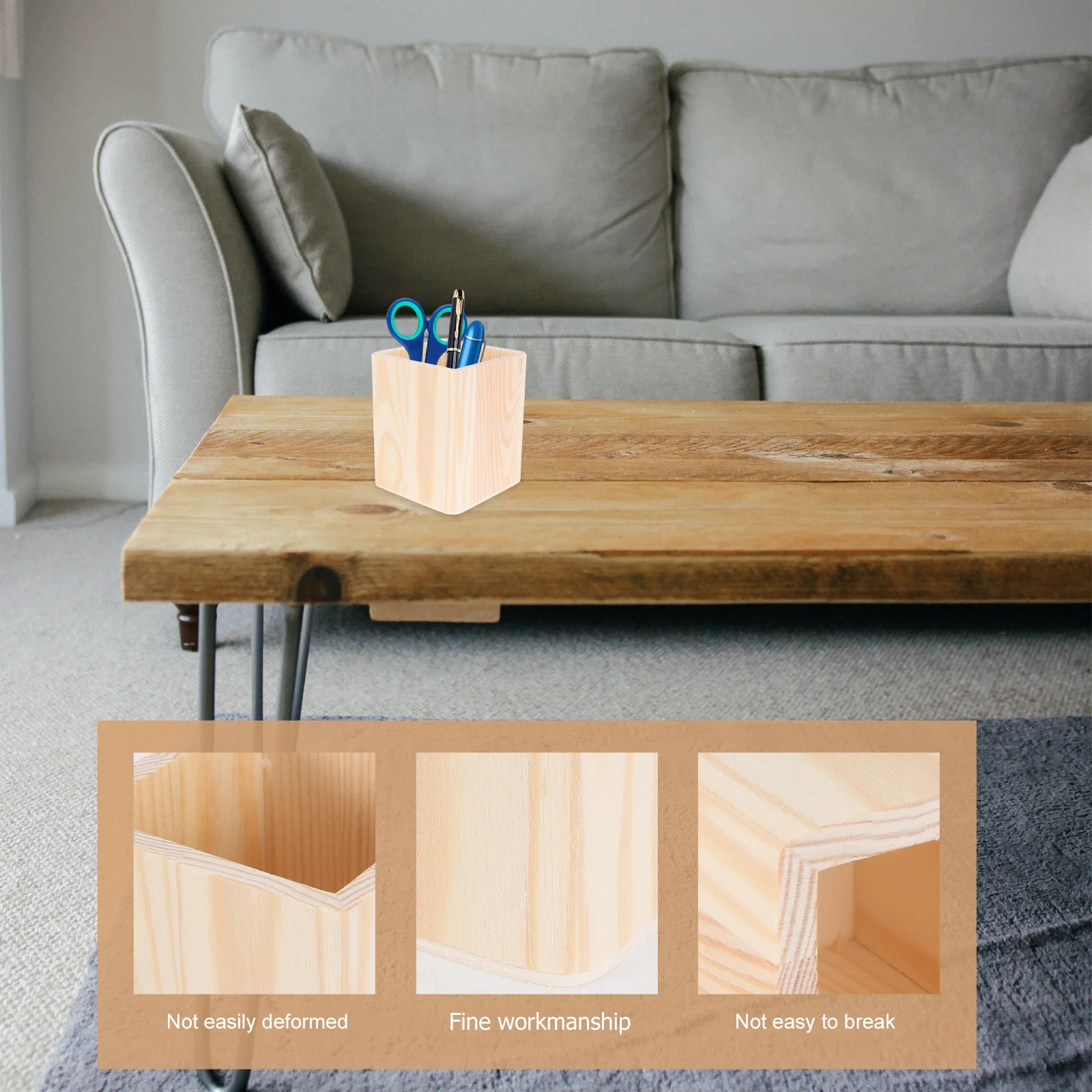 Посуда перьевая ручка деревянный горшок офисный карандаш подстаканник для стола