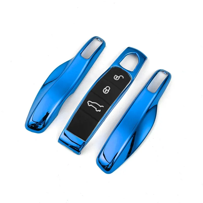 

Интеллектуальный Автомобильный ключ дистанционного управления чехол кейс для брелока набор оболочек для Porsche Panamera Spyder Carrera Macan Boxster Cayman Cayenne 911 970 981 991