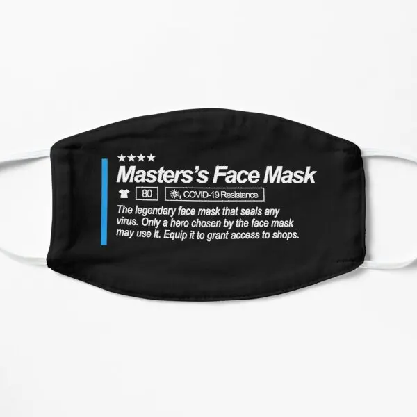 

Master Is Face Gamer Face Flat Printing Face Mask Cotton Cartoon Mouth Washable Haze Windproof Winter Cosplay Protective