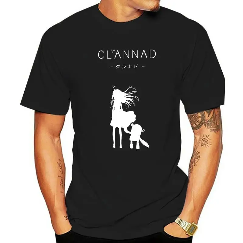 

Мужская Повседневная футболка Clannad, 100 хлопок, оверсайз